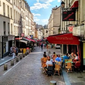 Rue Mouffetard in the Latin Quarter of Paris
