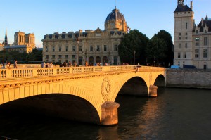 Pont au Change at sunset, Paris