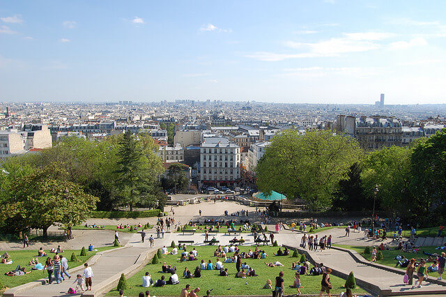 Panorama of Paris City