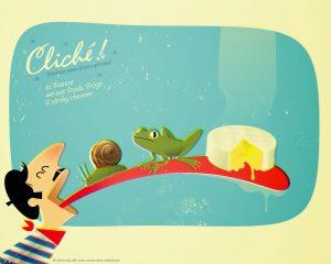 French clichés and stereotypes - French people eating snails, frogs and cheese