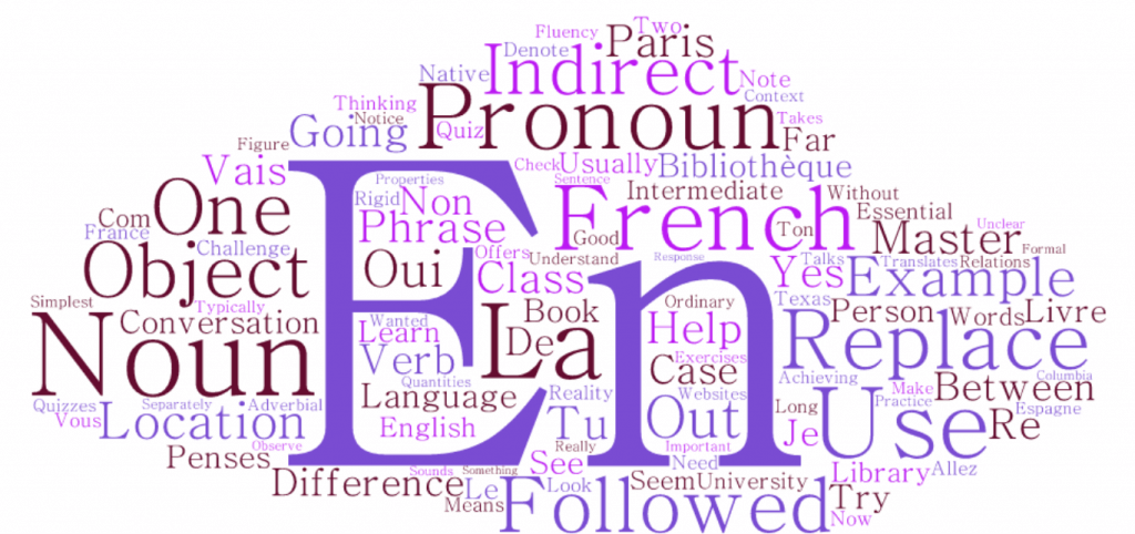 Pronouns en and y in French