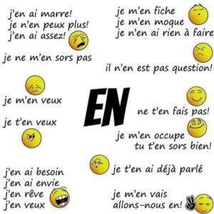 Expressions with EN in French