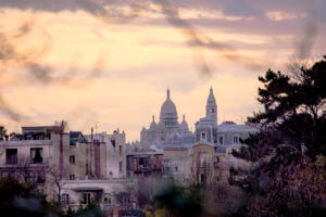 panorama of montmartre in France