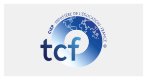 TCF logo - French language examination